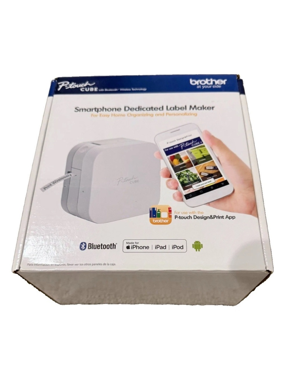 Brother P-touch Cube Bluetooth Label Maker PT-P300BT, Extra TZe335 Tape, EUC